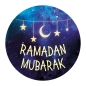 Ramadan Mubarak Sticker Rund 50 Stück Ramadan Mubarak Sticker Rund 50 Stück
